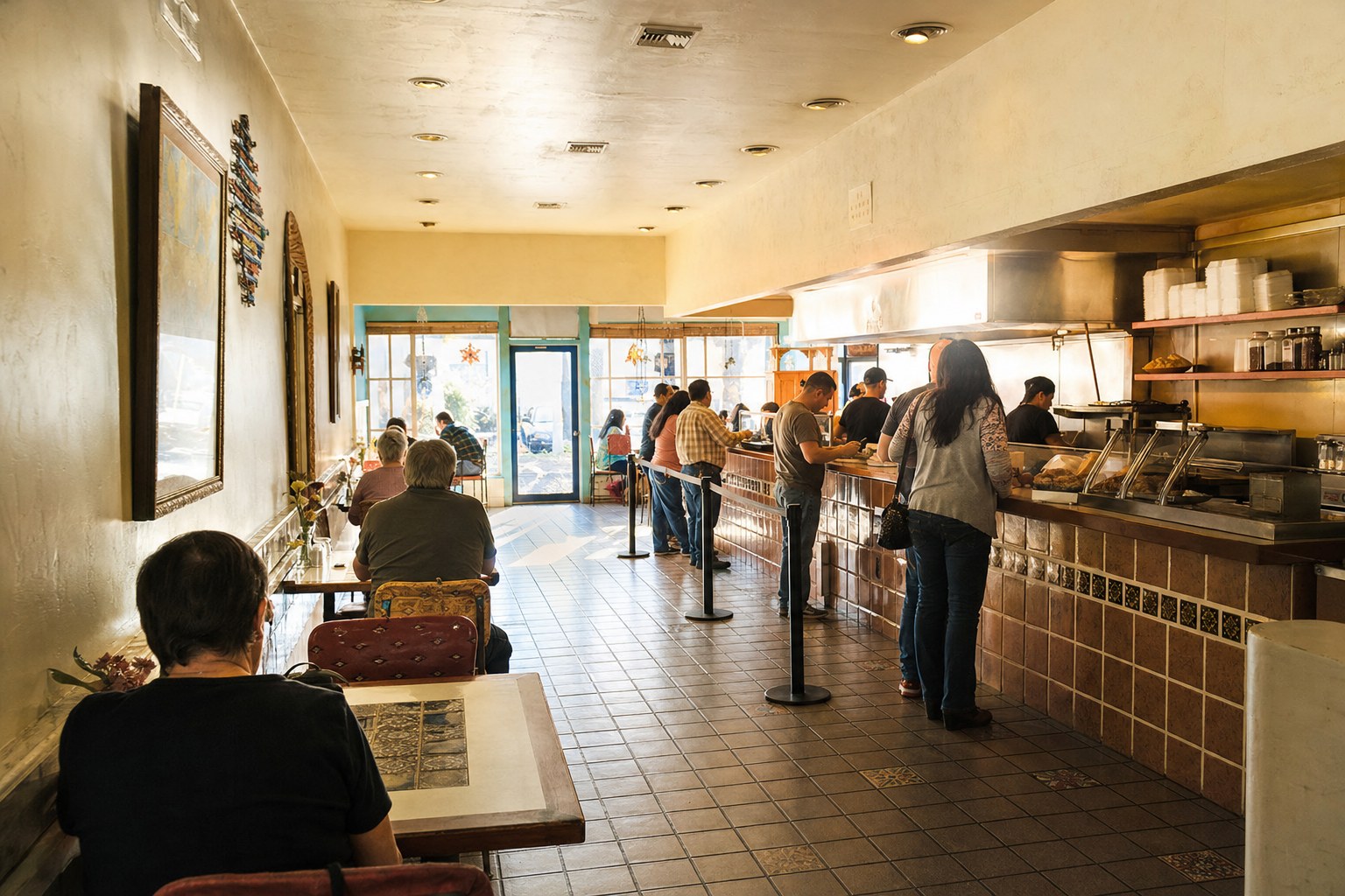 Casual New Mexican counter-service dining room